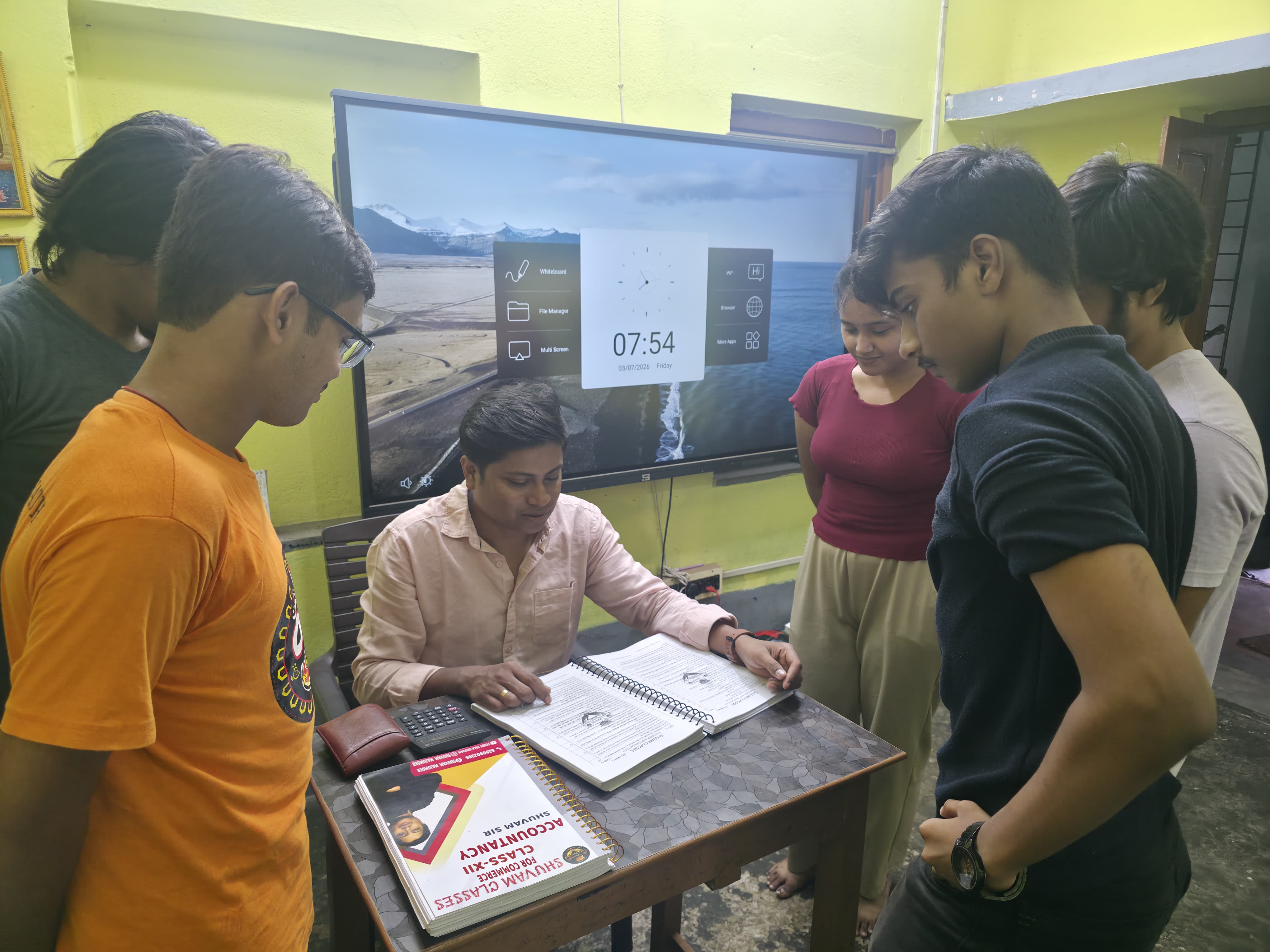 Students studying together